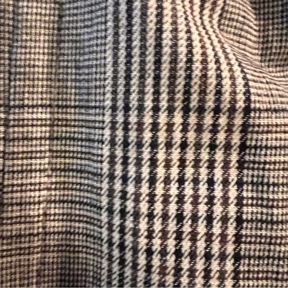 Banana Republic Cropped Mini Houndstooth Plaid French Inspector Jacket/Blazer - Picture 5 of 14